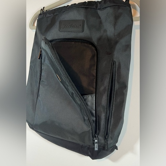 Titleist Sack Pack Bag  Black /Gray Drawstring Bag - Picture 7 of 13